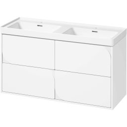 Cersanit Crea umywalka 120,5x45,5 cm biała z szafką 120 cm wiszącą białą (S1058023, K673006)