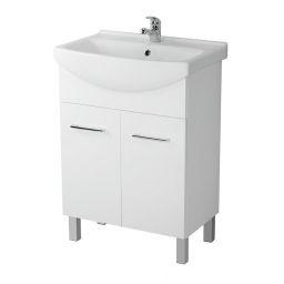 Mito Olivia szafka 56,5x34x80 cm podumywalkowa stojąca biała S1012-008