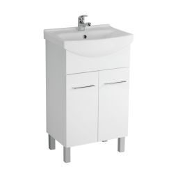 Outlet - Cersanit Olivia szafka 50 cm podumywalkowa stojąca biała S543-002-DSM