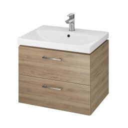 Cersanit Lara umywalka z szafką 60 cm zestaw meblowy orzech S801-143-DSM