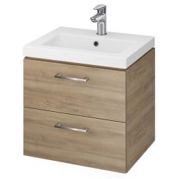 Cersanit Lara umywalka z szafką 50 cm zestaw meblowy orzech S801-153-DSM