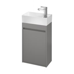 Cersanit Crea szafka 39x21,5x59 cm podumywalkowa wisząca szara S924-014