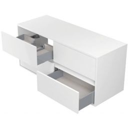 Cersanit Crea szafka 119,4x44,7x53 cm podumywalkowa wisząca biała S931-002