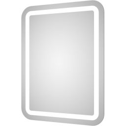 Dubiel Vitrum Perfekt lustro prostokątne 80x60 cm z oświetleniem