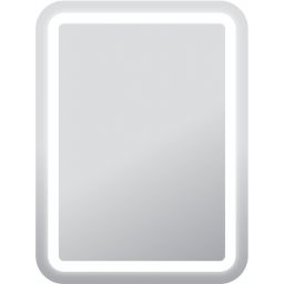 Dubiel Vitrum Perfekt lustro prostokątne 80x60 cm z oświetleniem