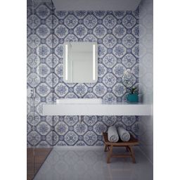 Dubiel Vitrum Lotus lustro prostokątne 70x60 cm z oświetleniem