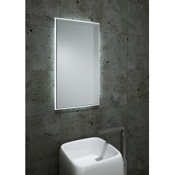 Dubiel Vitrum Fractal lustro prostokątne 80x45 cm z oświetleniem