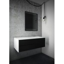 Dubiel Vitrum Wenecja lustro prostokątne 62x50 cm z oświetleniem