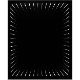 Dubiel Vitrum Wenecja lustro prostokątne 62x50 cm z oświetleniem