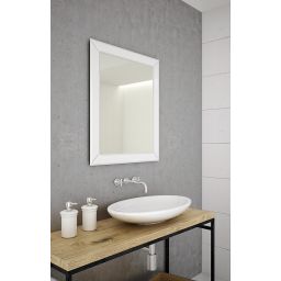 Dubiel Vitrum Domino White lustro prostokątne 80x55 cm