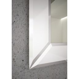 Dubiel Vitrum Domino White lustro prostokątne 80x55 cm