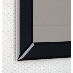 Dubiel Vitrum Domino Black lustro prostokątne 80x55 cm