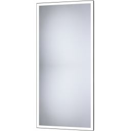 Dubiel Vitrum Solid Black lustro prostokątne 100x50 cm z oświetleniem