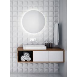 Dubiel Vitrum Senso lustro okrągłe 70 cm z oświetleniem LED