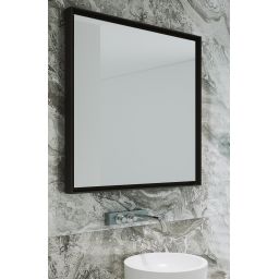 Dubiel Vitrum Profix Black lustro prostokątne 80x60 cm