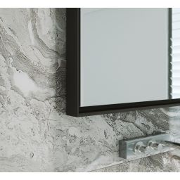 Dubiel Vitrum Profix Black lustro prostokątne 80x60 cm