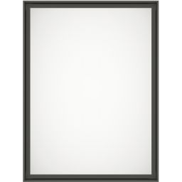 Outlet - Dubiel Vitrum Profix Black lustro prostokątne 80x60 cm