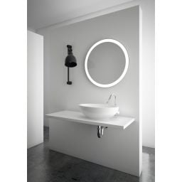 Dubiel Vitrum Omega lustro 60 cm okrągłe z oświetleniem