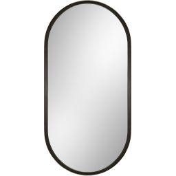 Dubiel Vitrum Evo lustro owalne 100x50 cm rama czarna