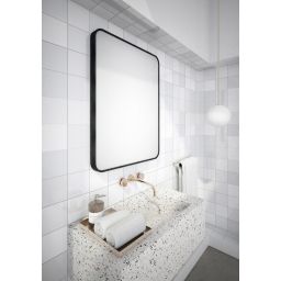 Dubiel Vitrum Nico lustro prostokątne 70x50 cm rama czarna