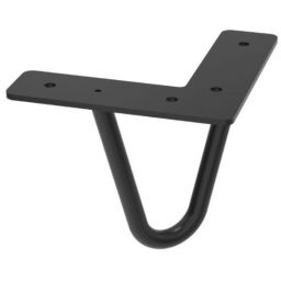 Defra Sky nóżki 10 cm 2 szt czarny połysk 001-H-00028