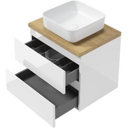 Defra Como szafka 60 cm podumywalkowa biały połysk 123-D-06055