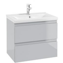 Defra Como szafka 60 cm podumywalkowa szary połysk 123-D-06052