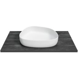 Defra Uni blat naszafkowy 90x46 cm czarny beton 125-F-09003