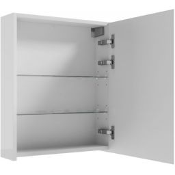 Defra Salsa szafka E50 50x15x60 cm z lustrem biały połysk 242-E-05003