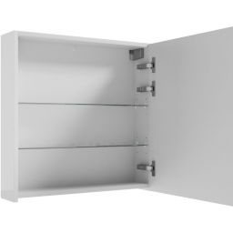 Defra Salsa szafka E60 60x15x60 cm z lustrem biały połysk 242-E-06002