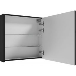 Defra Salsa szafka E60 60x15x60 cm z lustrem czarny mat 242-E-06008