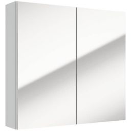 Defra Salsa szafka E65 65x15x60 cm z lustrem biały połysk 242-E-06501