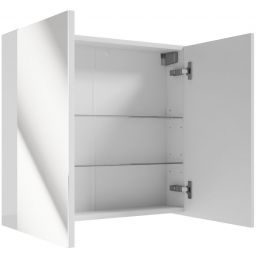 Defra Salsa szafka E65 65x15x60 cm z lustrem biały połysk 242-E-06501