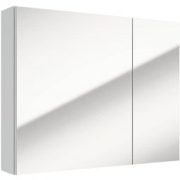 Defra Salsa szafka E75 75x15x60 cm z lustrem biały połysk 242-E-07501