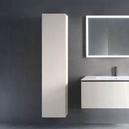 Duravit L-Cube szafka boczna 176 cm wysoka wisząca lewa biały połysk LC1170L2222