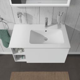 Duravit L-Cube szafka 82 cm podumywalkowa wisząca biały mat LC619201818