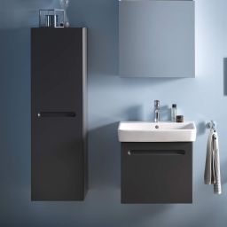 Duravit No.1 szafka 40 cm półwysoka wisząca lewa grafit mat N11308L49490000