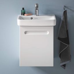 Duravit No.1 szafka 39 cm podumywalkowa wisząca lewa biały mat N14266L18180000