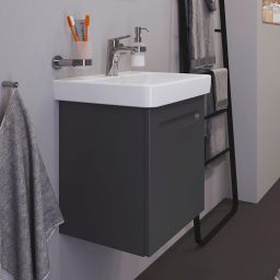 Duravit No.1 szafka 44 cm podumywalkowa wisząca lewa grafit mat N14267L49490000