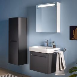 Duravit No.1 szafka 59 cm podumywalkowa wisząca grafit mat N14282049490000