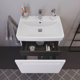 Duravit No.1 szafka 59 cm podumywalkowa wisząca biały mat N14382018180000