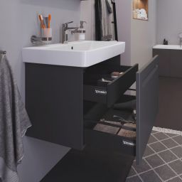 Duravit No.1 szafka 74 cm podumywalkowa wisząca grafit mat N14383049490000