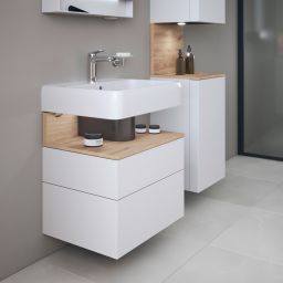 Duravit Qatego szafka 60 cm podumywalkowa wisząca biały mat/dąb QA4393055180010