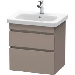 Duravit DuraStyle szafka 58 cm podumywalkowa wisząca bazalt mat dekor DS648001643