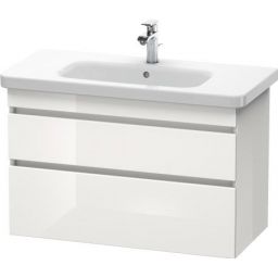 Duravit DuraStyle szafka 93 cm podumywalkowa wisząca biały wysoki połysk DS648202222