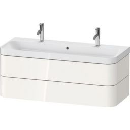 Duravit Happy D.2 umywalka z szafką 117,5 cm białą HP4379O22220000