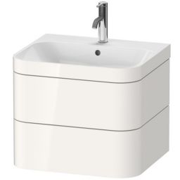 Duravit Happy D.2 umywalka z szafką 57,5 cm białą HP4635O2222