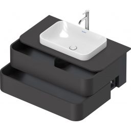 Duravit Happy D.2 szafka 100 cm podumywalkowa wisząca grafit mat HP497108080