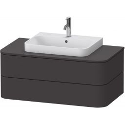 Duravit Happy D.2 szafka 100 cm podumywalkowa wisząca grafit mat HP497108080