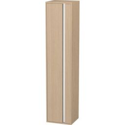 Duravit Ketho szafka boczna 180 cm wysoka wisząca prawa naturalny dąb KT1255R3030